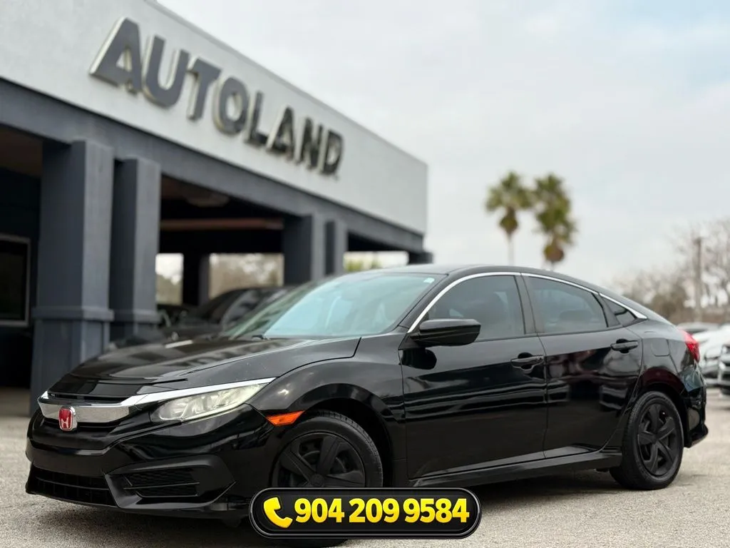 Black 2017 Honda Civic LX for sale in Jacksonville, FL
