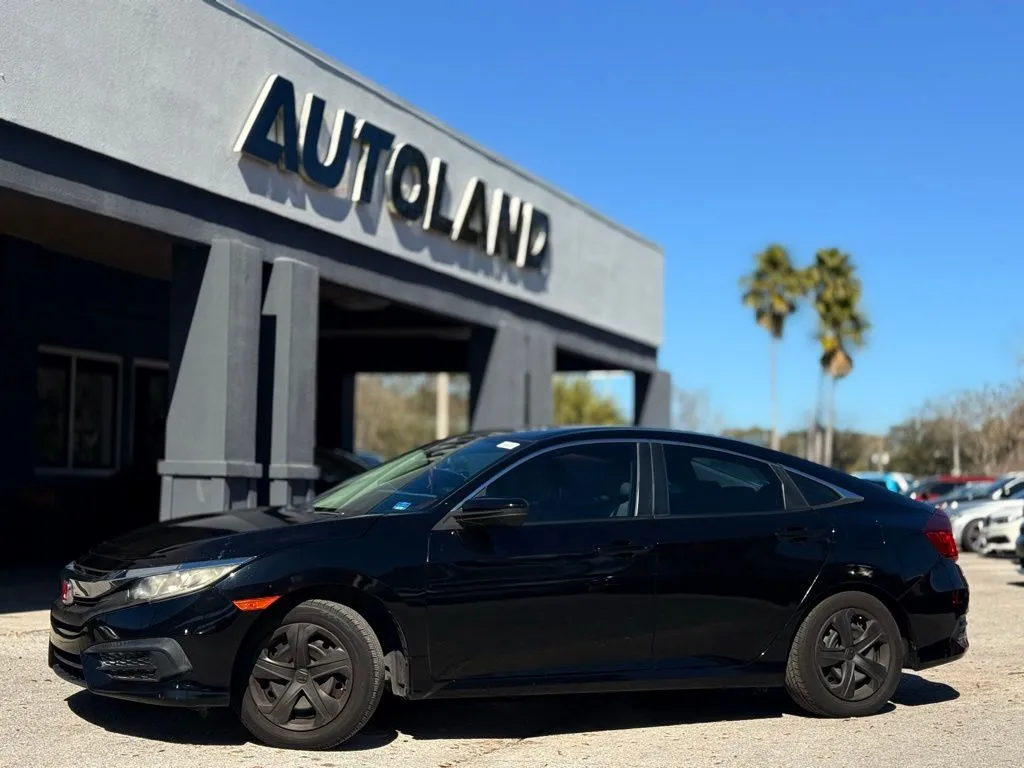 Black 2017 Honda Civic LX for sale in Jacksonville, FL