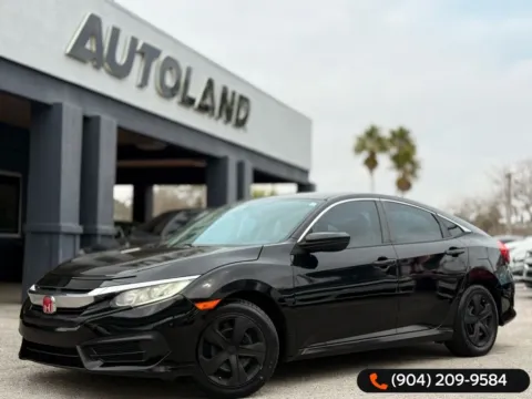 Black 2017 Honda Civic LX for sale in Jacksonville, FL