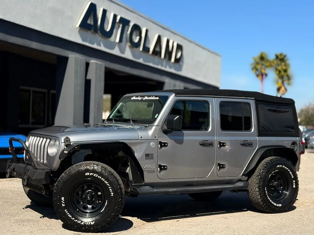 Silver 2018 Jeep Wrangler Unlimited Sport S for sale in Jacksonville, FL