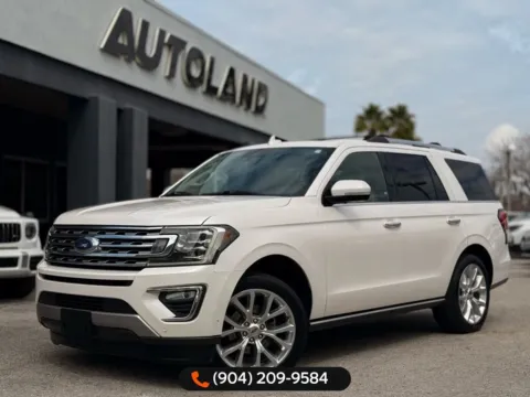 White 2018 Ford Expedition Limited for sale in Jacksonville, FL