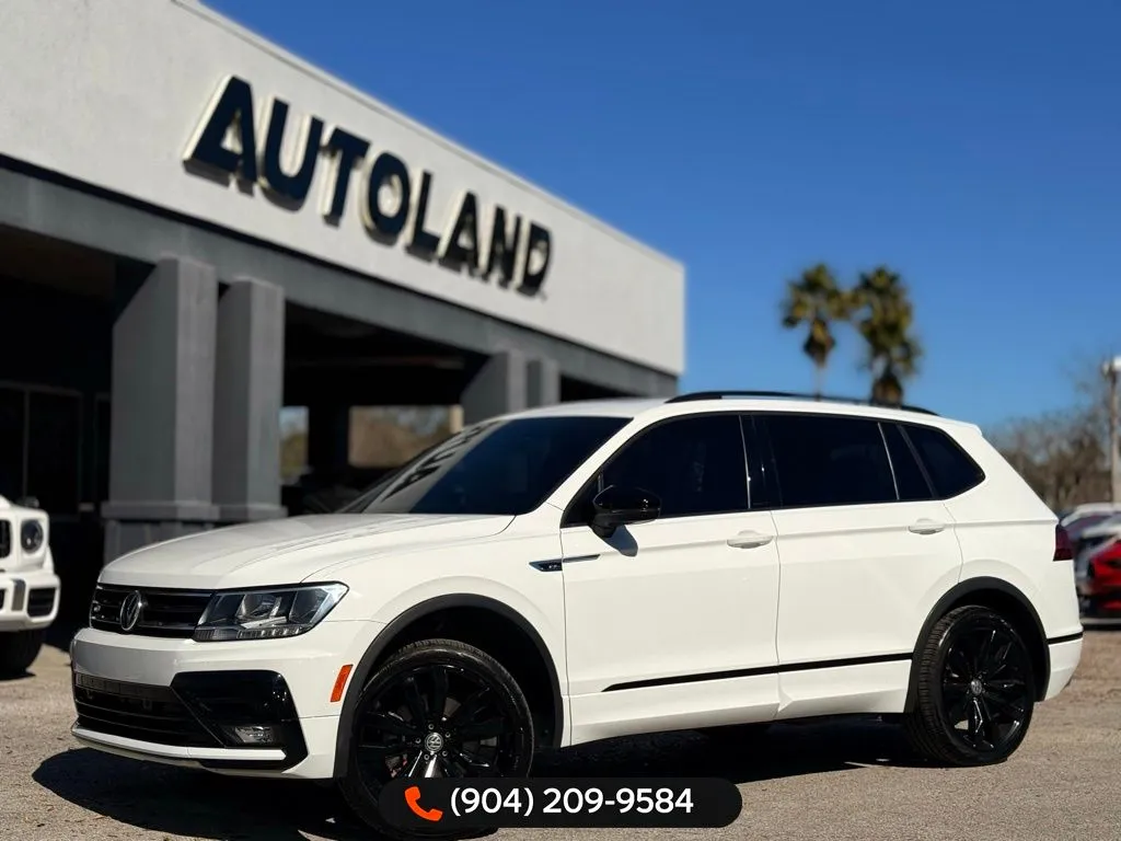 White 2021 Volkswagen Tiguan 2.0T SE R-Line Black for sale in Jacksonville, FL