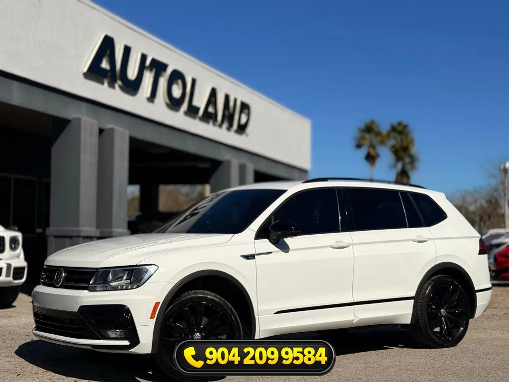 White 2021 Volkswagen Tiguan 2.0T SE R-Line Black for sale in Jacksonville, FL