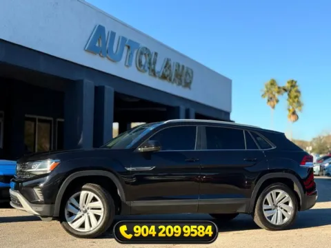 Black 2021 Volkswagen Atlas Cross Sport 2.0T SE w/Technology for sale in Jacksonville, FL