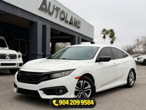 White 2018 Honda Civic LX for sale in Jacksonville, FL