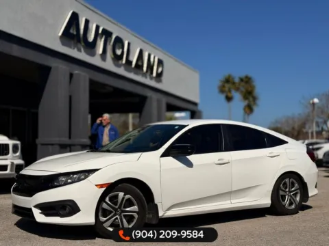 White 2018 Honda Civic LX for sale in Jacksonville, FL