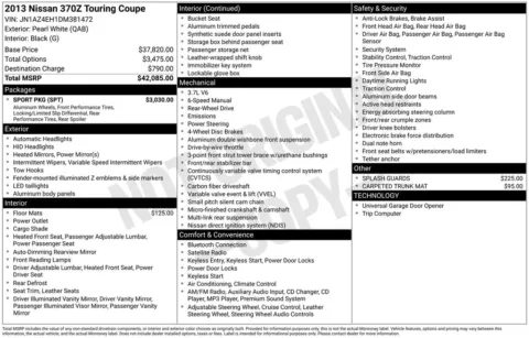 More photos of 2013 Nissan 370Z Touring at AUTOLAND, FL