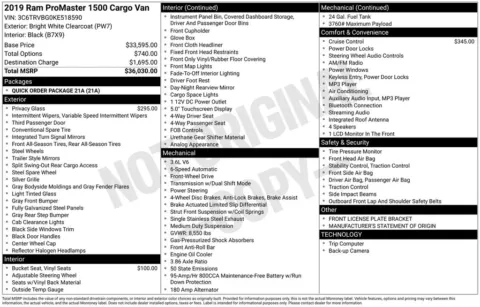 More photos of 2019 Ram ProMaster 1500 at AUTOLAND, FL