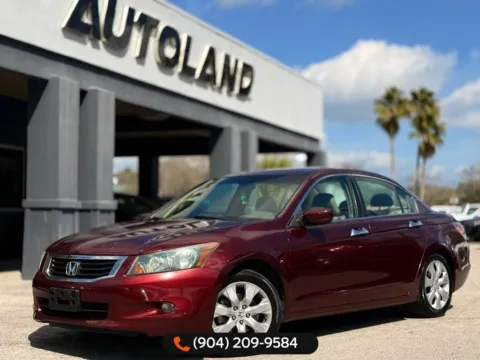 Red 2009 Honda Accord EX-L for sale in Jacksonville, FL
