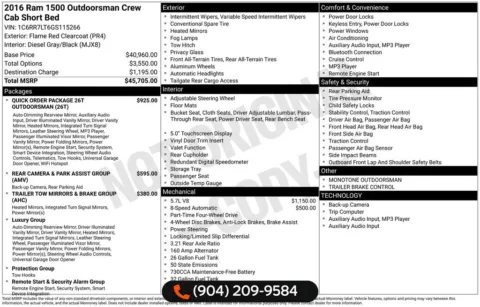 More photos of 2016 Ram 1500 Outdoorsman at AUTOLAND, FL
