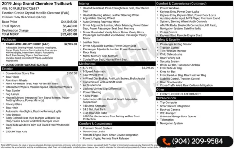 More photos of 2019 Jeep Grand Cherokee Trailhawk at AUTOLAND, FL