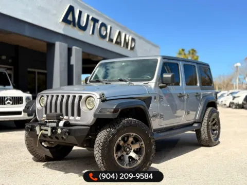 Silver 2018 Jeep Wrangler Unlimited Sport S for sale in Jacksonville, FL