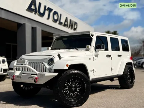 White 2015 Jeep Wrangler Unlimited Sahara Altitude for sale in Jacksonville, FL