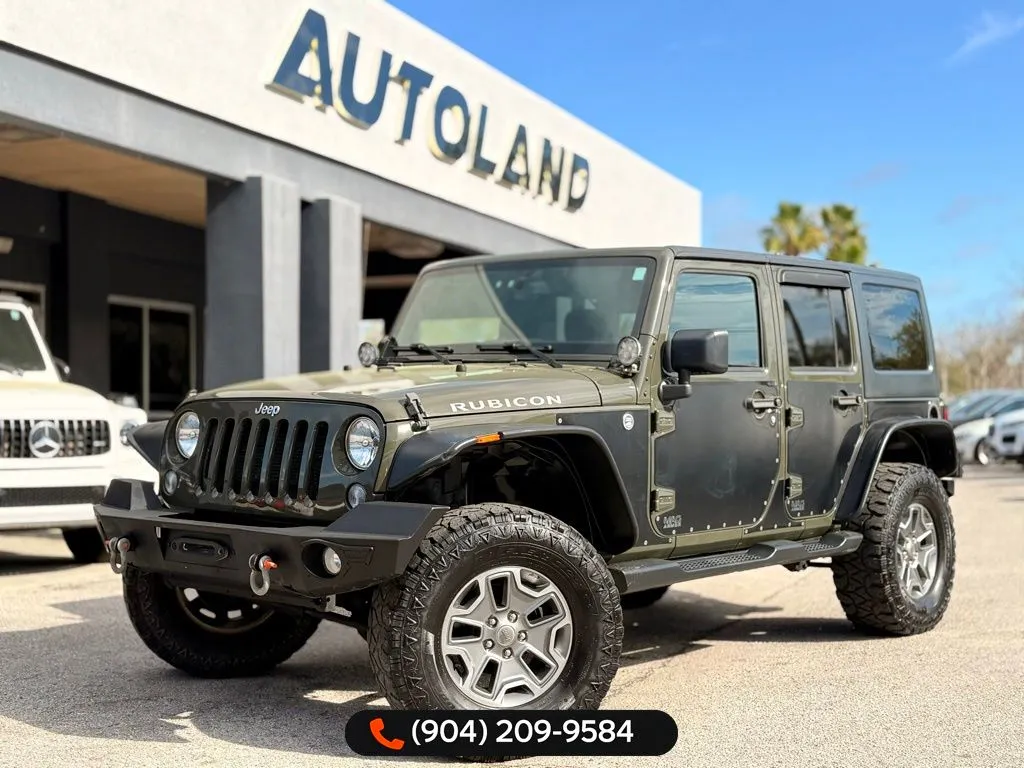 Green 2015 Jeep Wrangler Unlimited Rubicon for sale in Jacksonville, FL