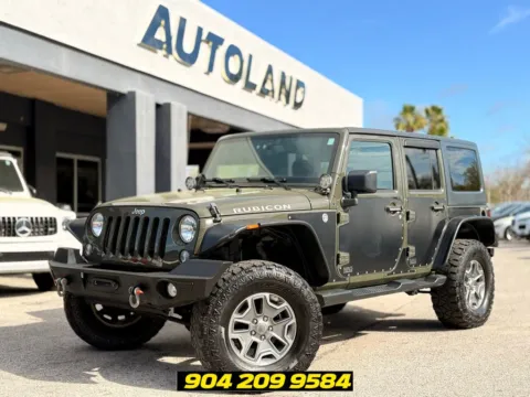 Green 2015 Jeep Wrangler Unlimited Rubicon for sale in Jacksonville, FL
