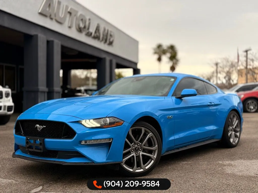 Blue 2022 Ford Mustang GT Premium for sale in Jacksonville, FL