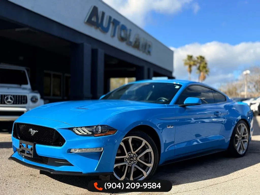 Blue 2022 Ford Mustang GT Premium for sale in Jacksonville, FL