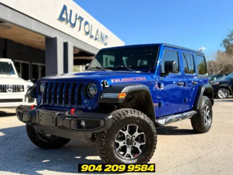 Blue 2019 Jeep Wrangler Unlimited Rubicon for sale in Jacksonville, FL