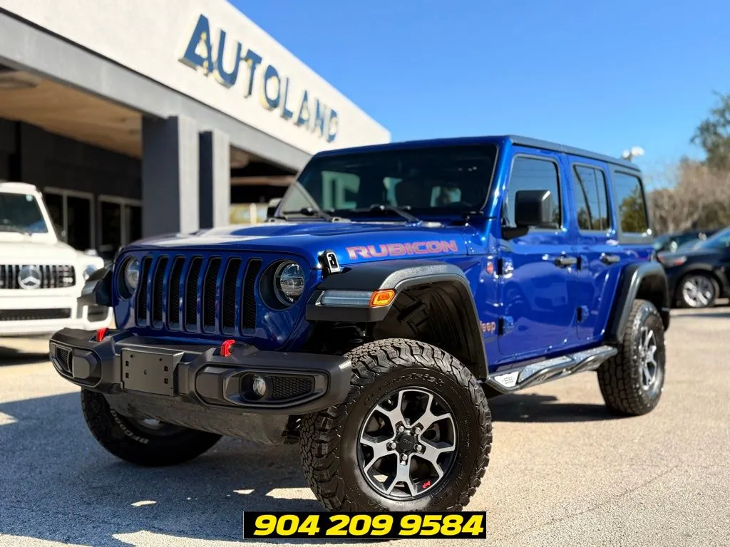 Blue 2019 Jeep Wrangler Unlimited Rubicon for sale in Jacksonville, FL