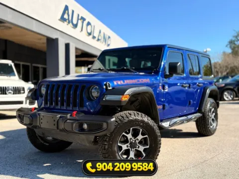 Blue 2019 Jeep Wrangler Unlimited Rubicon for sale in Jacksonville, FL