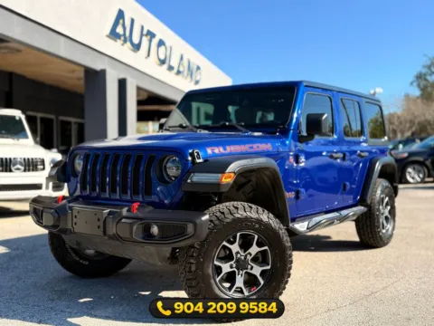 Blue 2019 Jeep Wrangler Unlimited Rubicon for sale in Jacksonville, FL