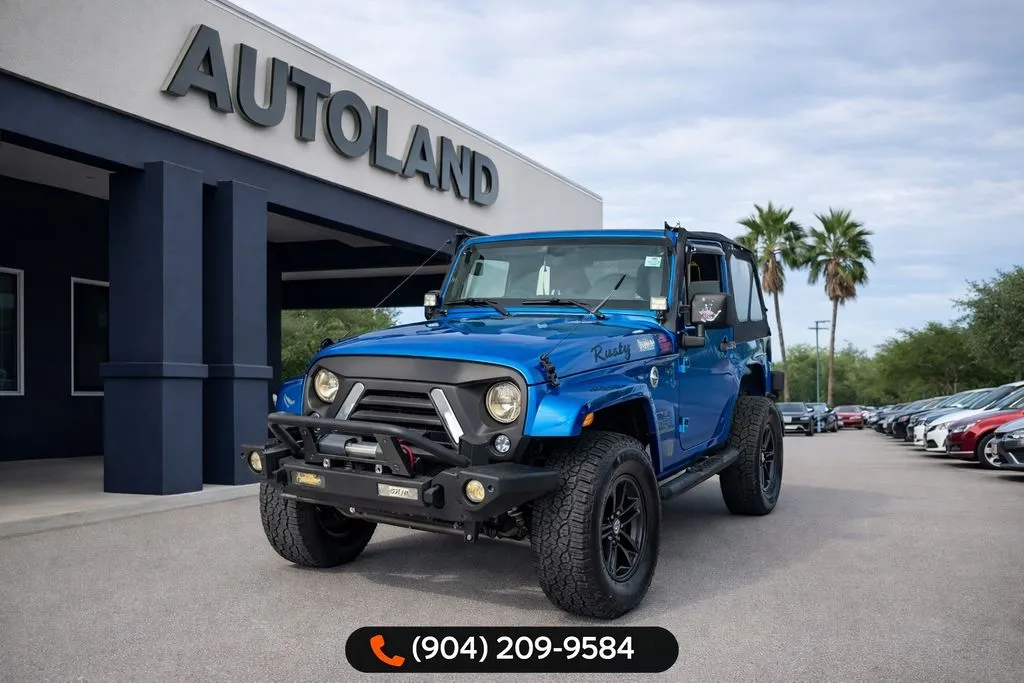 Blue 2016 Jeep Wrangler Willys Wheeler for sale in Jacksonville, FL