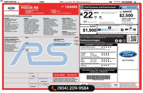 More photos of 2017 Ford Focus RS at AUTOLAND, FL