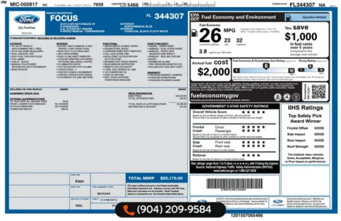 Photos of 2015 Ford Focus ST for sale in Jacksonville, FL at AUTOLAND