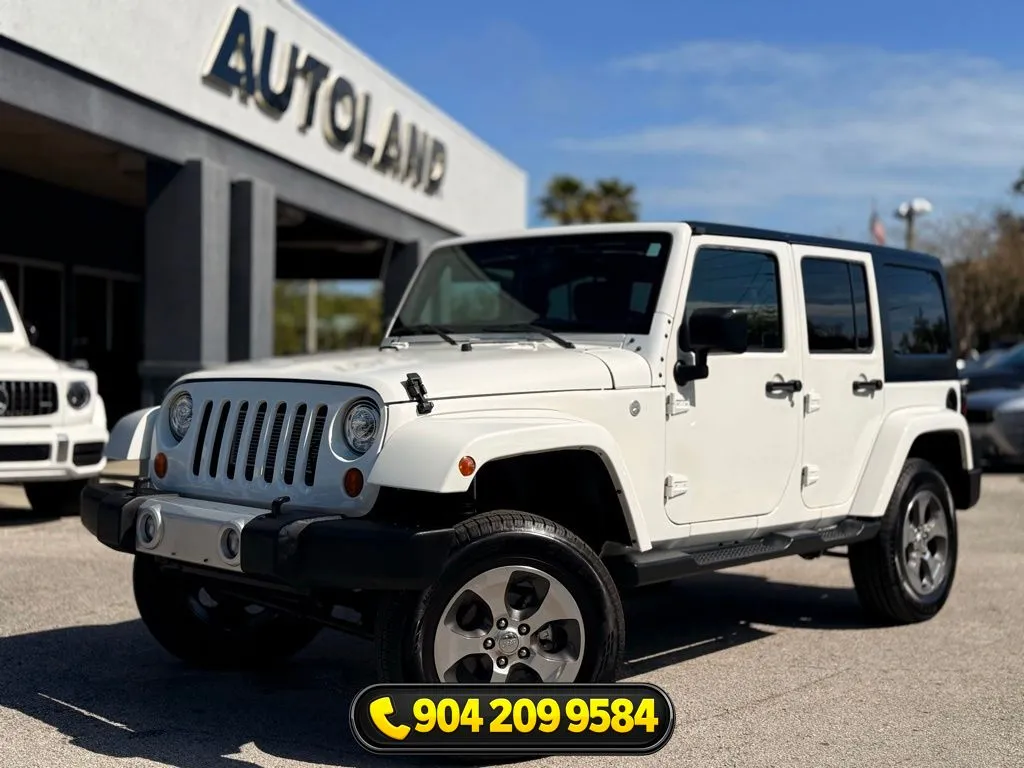 White 2017 Jeep Wrangler Unlimited Sahara for sale in Jacksonville, FL