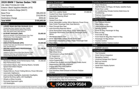 More photos of 2020 BMW 7 Series 740i at AUTOLAND, FL