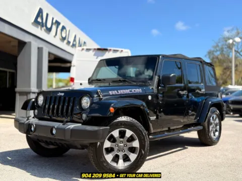 Black 2017 Jeep Wrangler Unlimited Rubicon for sale in Jacksonville, FL