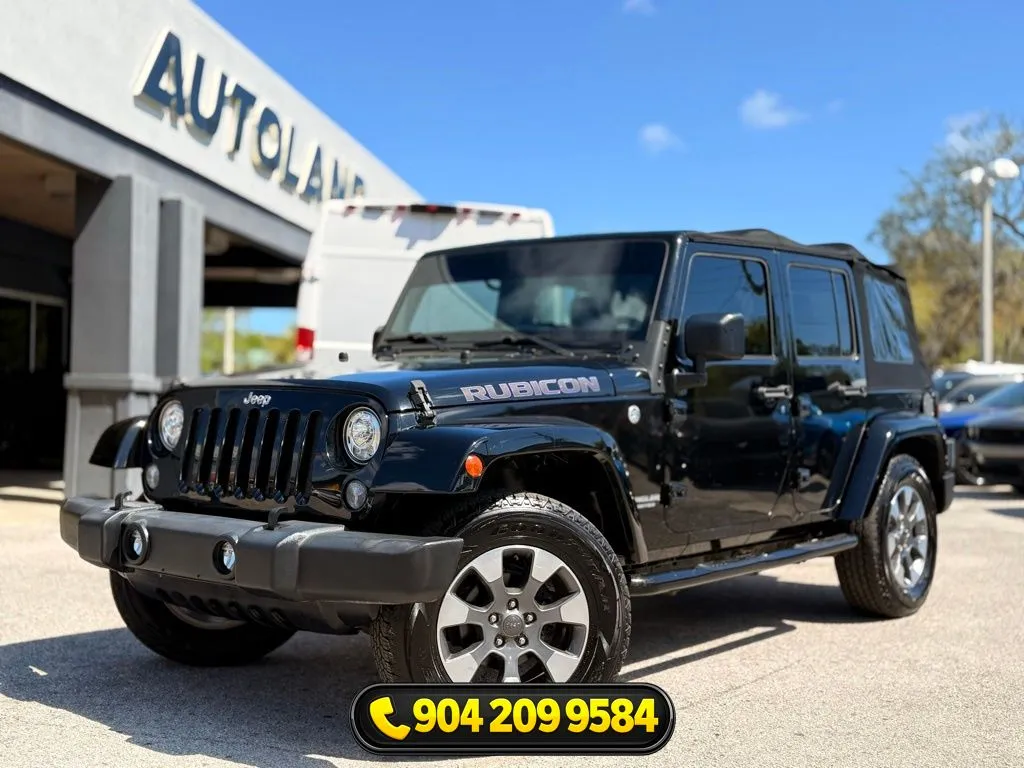 Black 2017 Jeep Wrangler Unlimited Rubicon for sale in Jacksonville, FL