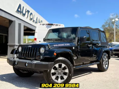 Black 2017 Jeep Wrangler Unlimited Rubicon for sale in Jacksonville, FL