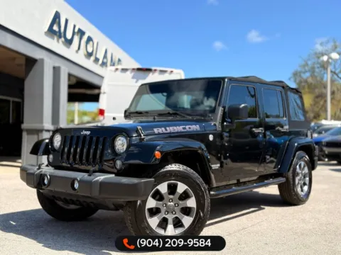 Black 2017 Jeep Wrangler Unlimited Rubicon for sale in Jacksonville, FL