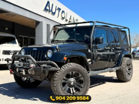 Black 2015 Jeep Wrangler Unlimited Sahara for sale in Jacksonville, FL