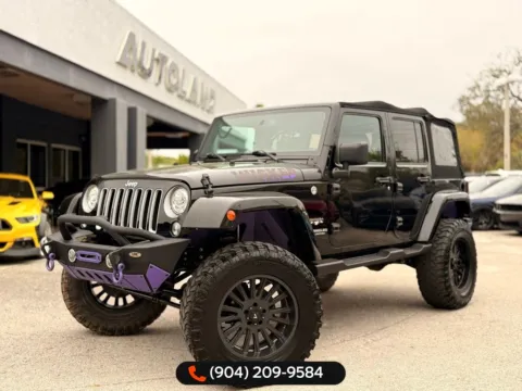 Black 2017 Jeep Wrangler Unlimited Sahara for sale in Jacksonville, FL