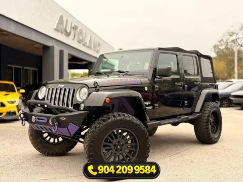 Black 2017 Jeep Wrangler Unlimited Sahara for sale in Jacksonville, FL