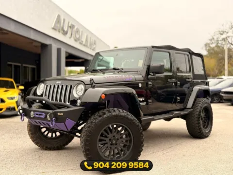 Black 2017 Jeep Wrangler Unlimited Sahara for sale in Jacksonville, FL