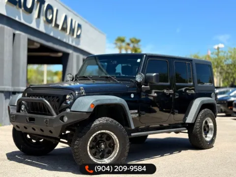 Black 2016 Jeep Wrangler Unlimited Sport for sale in Jacksonville, FL