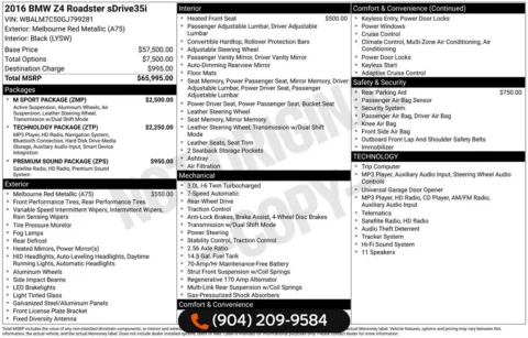 More photos of 2016 BMW Z4 sDrive35i at AUTOLAND, FL