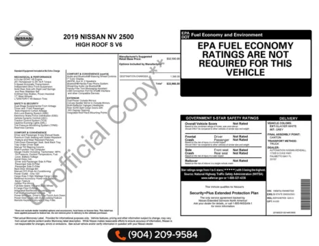 More photos of 2019 Nissan NV2500 HD S at AUTOLAND, FL