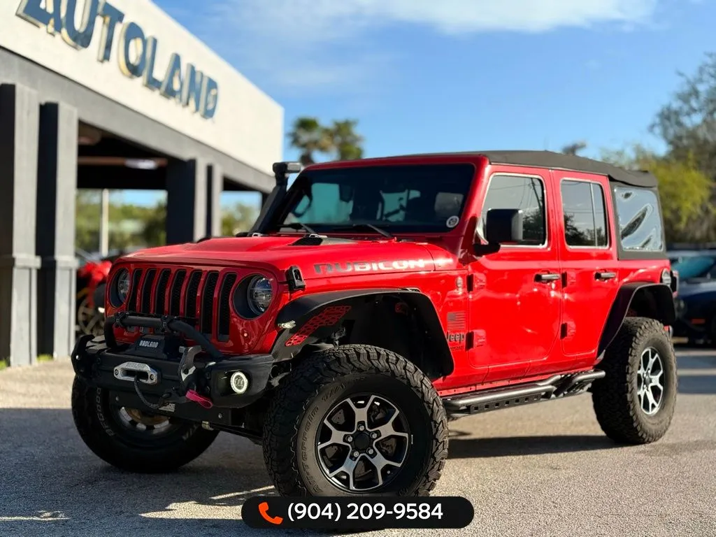 Red 2018 Jeep Wrangler Unlimited Rubicon for sale in Jacksonville, FL