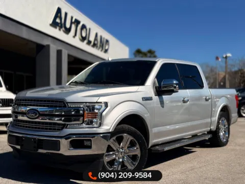 Silver 2018 Ford F-150 Lariat for sale in Jacksonville, FL