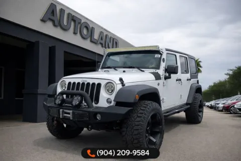 White 2016 Jeep Wrangler Unlimited Sport for sale in Jacksonville, FL