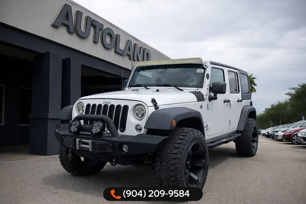 White 2016 Jeep Wrangler Unlimited Sport for sale in Jacksonville, FL