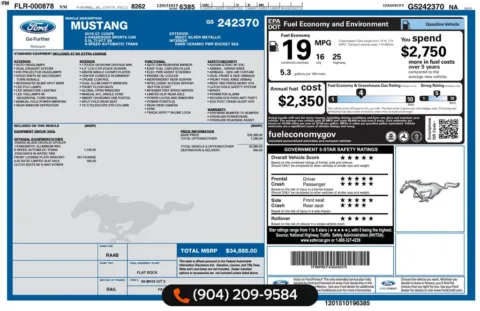 Another view of 2016 Ford Mustang GT for sale in Jacksonville, FL at AUTOLAND