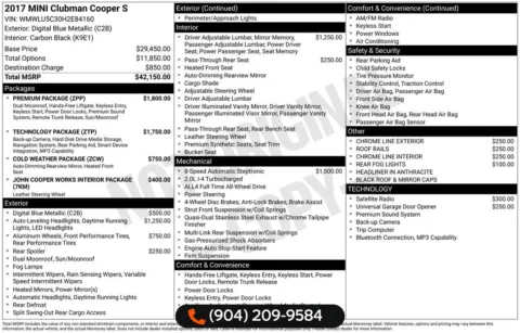 Blue 2017 MINI Cooper S Clubman for sale in Jacksonville, FL