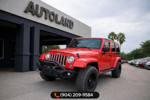Red 2018 Jeep Wrangler JK Unlimited Sahara for sale in Jacksonville, FL