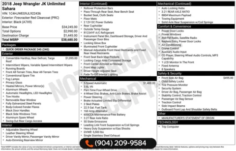 More photos of 2018 Jeep Wrangler JK Unlimited Sahara at AUTOLAND, FL