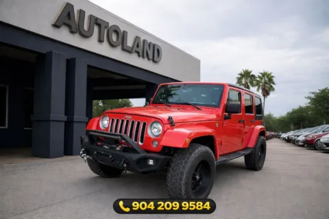 Red 2018 Jeep Wrangler JK Unlimited Sahara for sale in Jacksonville, FL